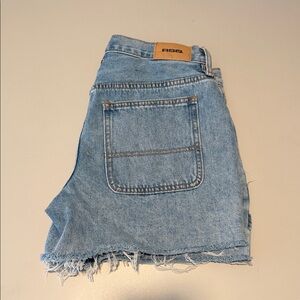 RSQ Light Blue Jean Shorts with Frayed Hem